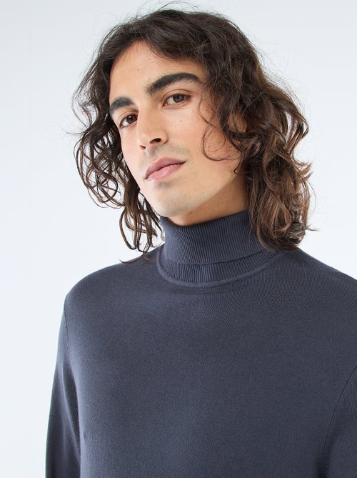 Solid Turtleneck Sweater - Kiabi Solid Turtleneck Sweater - Kiabi
