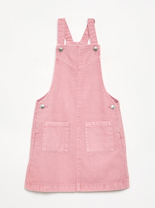 Solid Twill Pinafore Dress - Kiabi