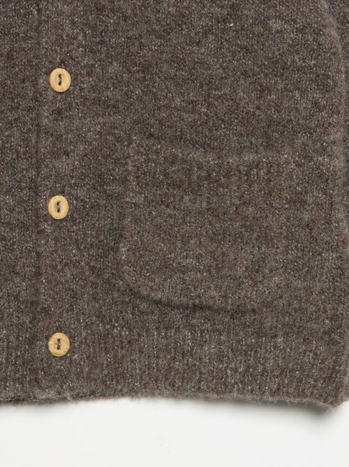 Solid V-neck Cardigan - Kiabi Solid V-neck Cardigan - Kiabi