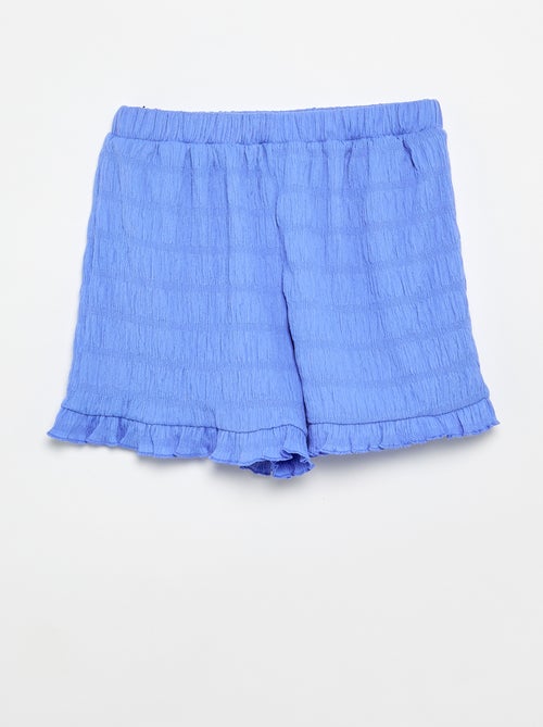 Solid Waffle Knit Shorts - Kiabi