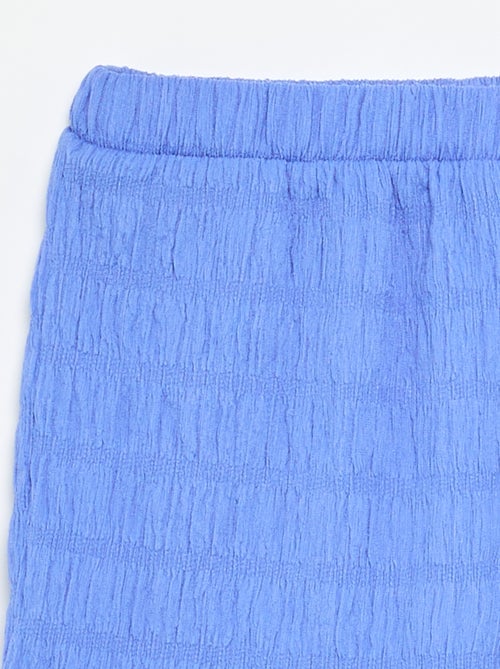 Solid Waffle Knit Shorts - Kiabi
