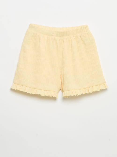 Solid Waffle Knit Shorts - Kiabi