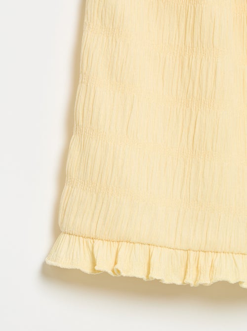 Solid Waffle Knit Shorts - Kiabi