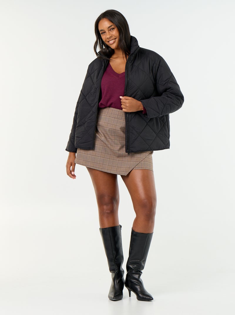 Solid Water-Repellent Jacket Black - Kiabi