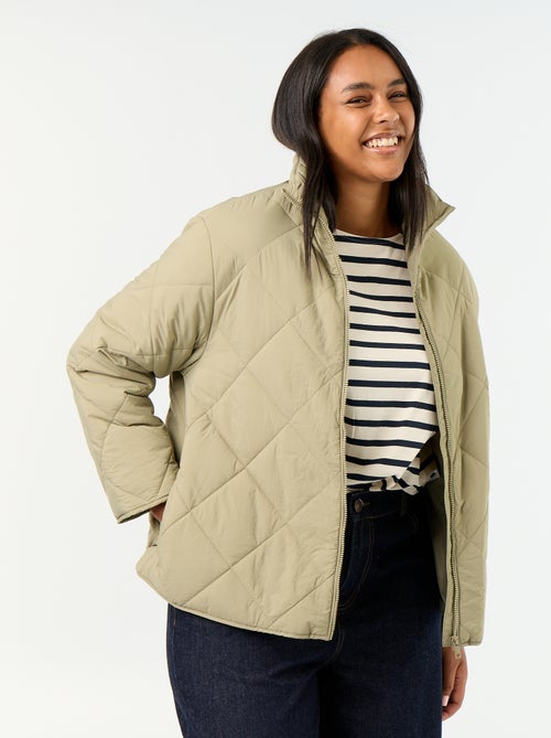 Solid Water-Repellent Jacket - Kiabi Solid Water-Repellent Jacket - Kiabi