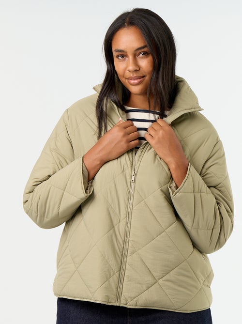 Solid Water-Repellent Jacket - Kiabi Solid Water-Repellent Jacket - Kiabi