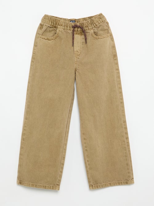 Solid Wide-Leg Trousers - Kiabi