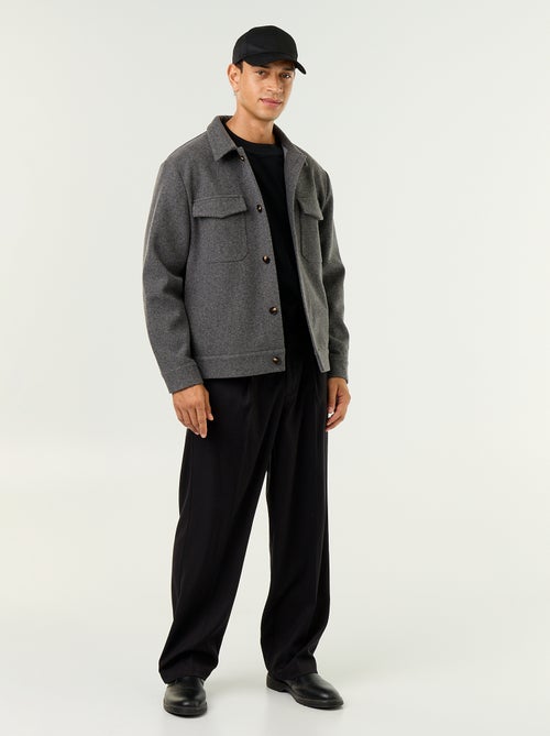 Solid wide-leg trousers - Kiabi Solid wide-leg trousers - Kiabi