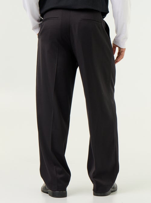 Solid wide-leg trousers - Kiabi Solid wide-leg trousers - Kiabi