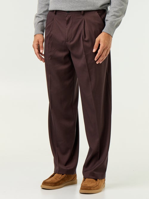 Solid wide-leg trousers - Kiabi Solid wide-leg trousers - Kiabi