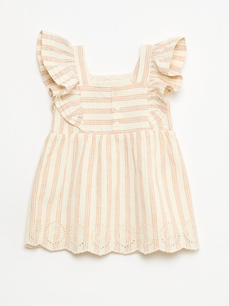 Sommerkleid Beige - Kiabi