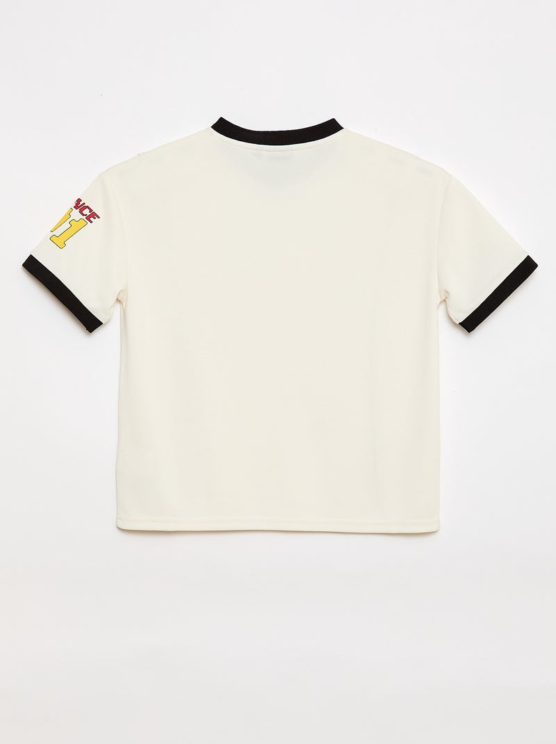 Sonic 'SEGA' Flowy Sports T-Shirt Beige - Kiabi