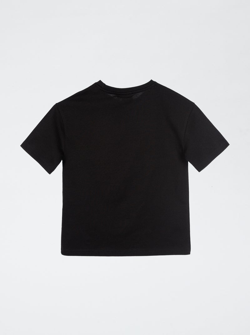 "Sonic" Short-Sleeved T-shirt Black - Kiabi