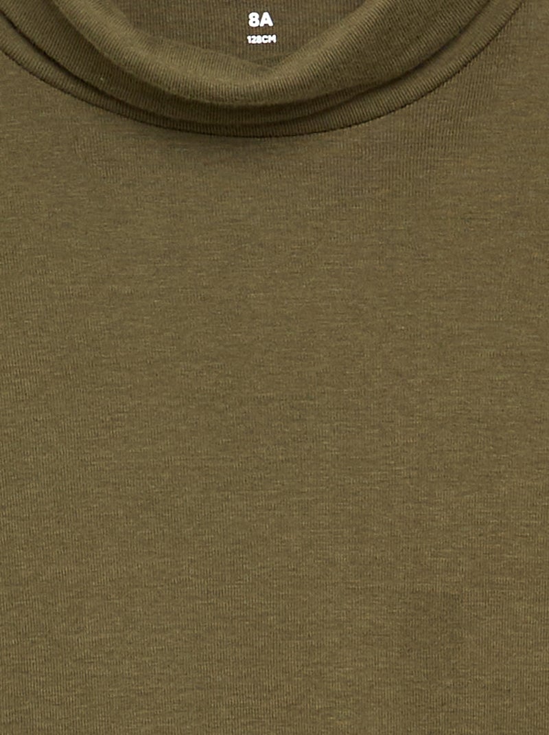 Sottogiacca in maglia a costine Kaki - Kiabi