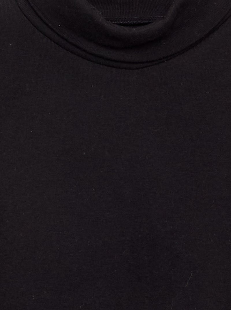 Sottogiacca in maglia a costine Nero - Kiabi