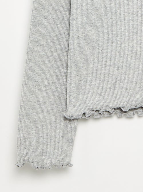 Sottopull a tinta unita con finiture ondulate - Kiabi