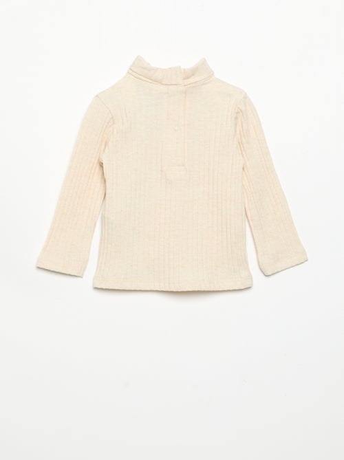Sottopull in maglia a costine piatte - Kiabi Sottopull in maglia a costine piatte - Kiabi