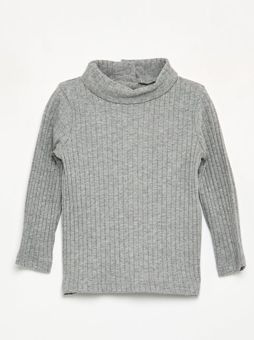 Sottopull in maglia a costine piatte - Kiabi Sottopull in maglia a costine piatte - Kiabi