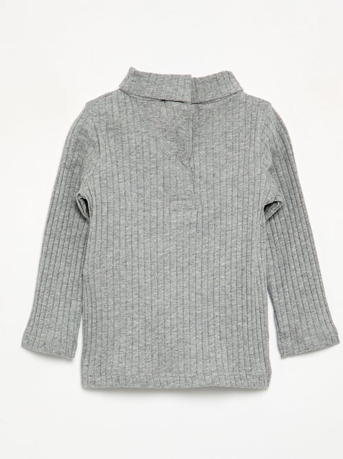 Sottopull in maglia a costine piatte - Kiabi Sottopull in maglia a costine piatte - Kiabi