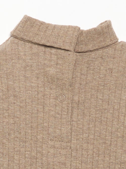 Sottopull in maglia a costine piatte - Kiabi Sottopull in maglia a costine piatte - Kiabi