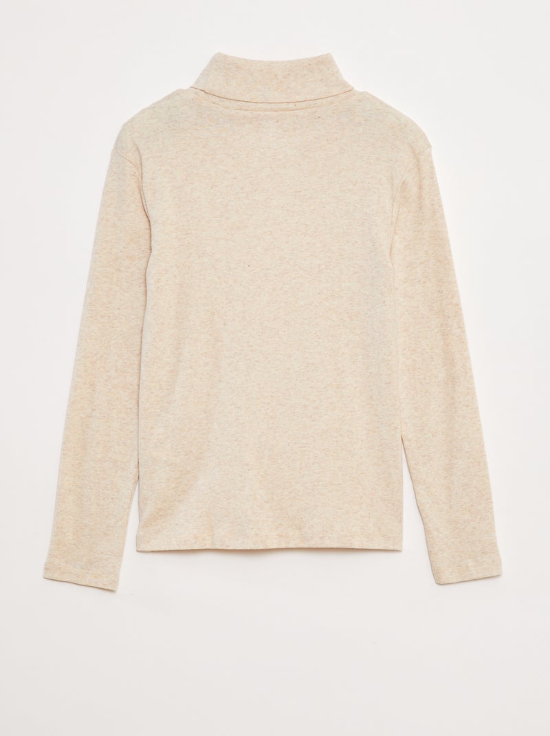 Sous-pull à col montant Beige - Kiabi