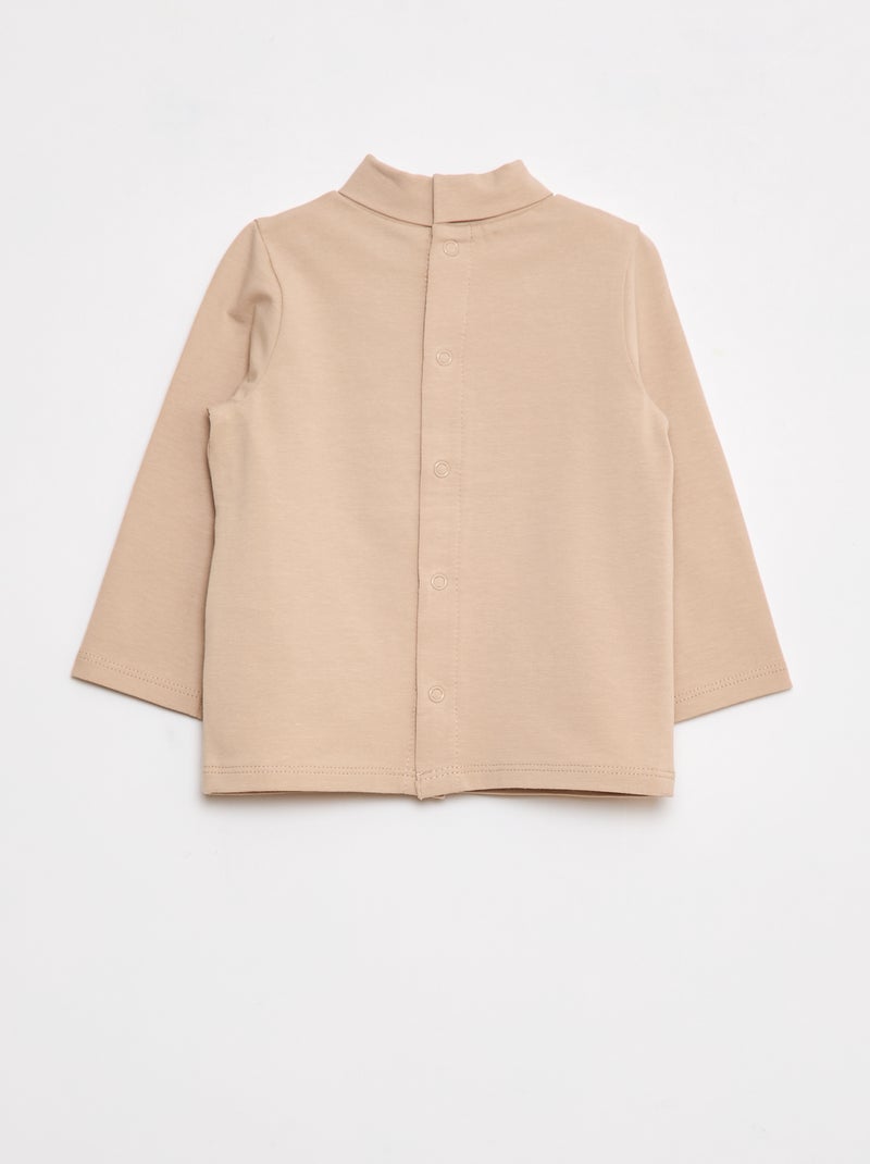 Sous-pull animé fantaisie Beige - Kiabi