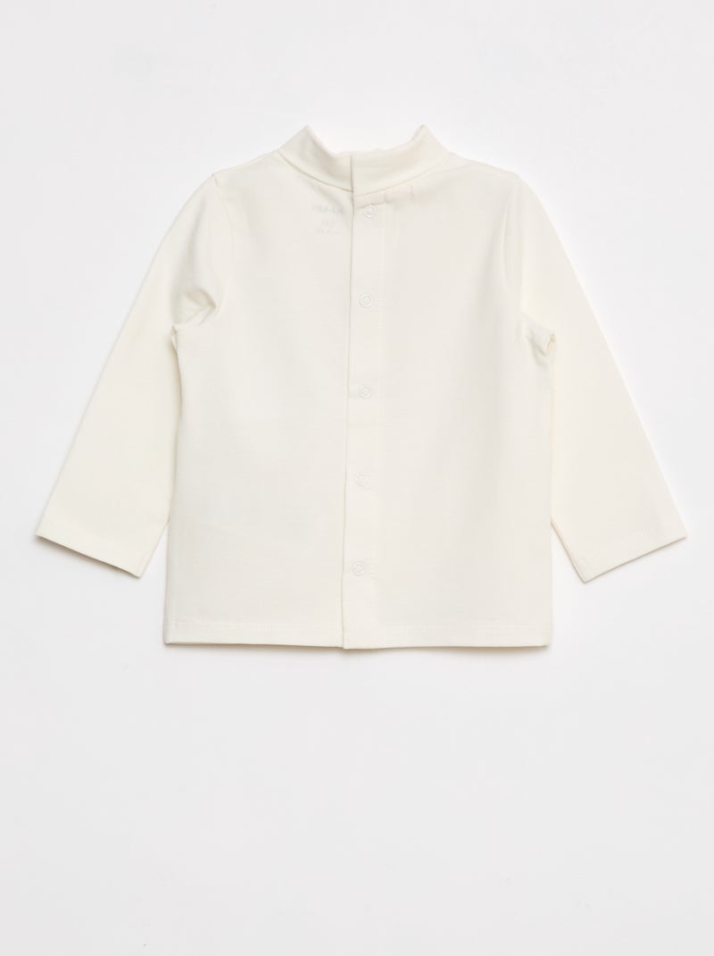 Sous-pull animé fantaisie Blanc - Kiabi