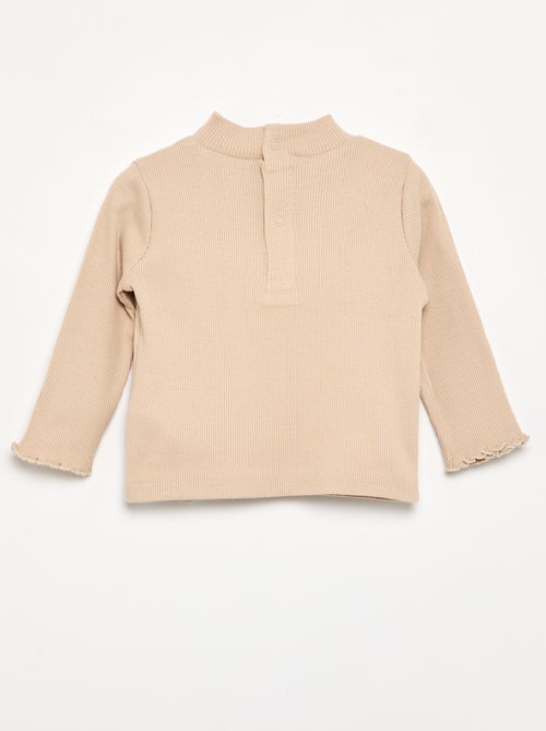 Sous-pull en maille côtelée - Kiabi