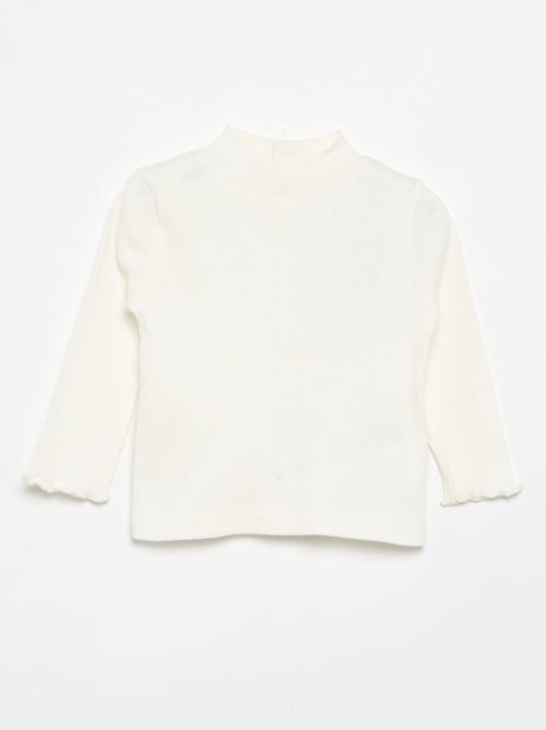 Sous-pull en maille côtelée - Kiabi