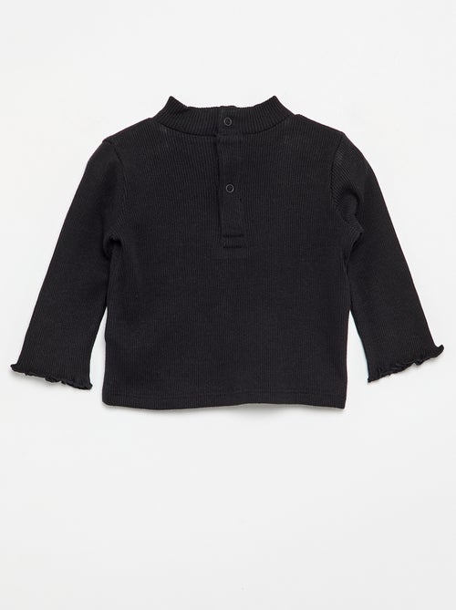 Sous-pull en maille côtelée - Kiabi