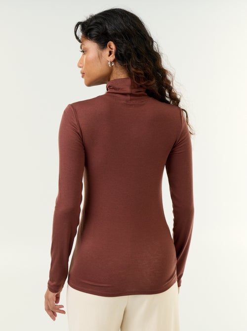 Sous-pull uni laine mélangée - Kiabi