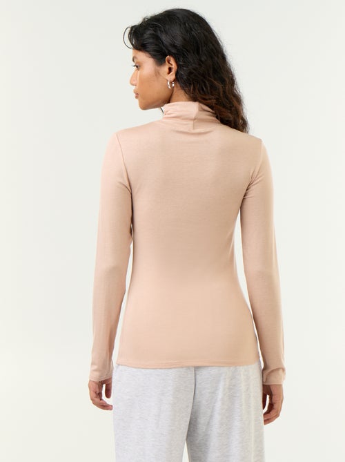 Sous-pull uni laine mélangée - Kiabi