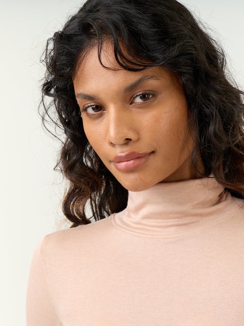 Sous-pull uni laine mélangée - Kiabi