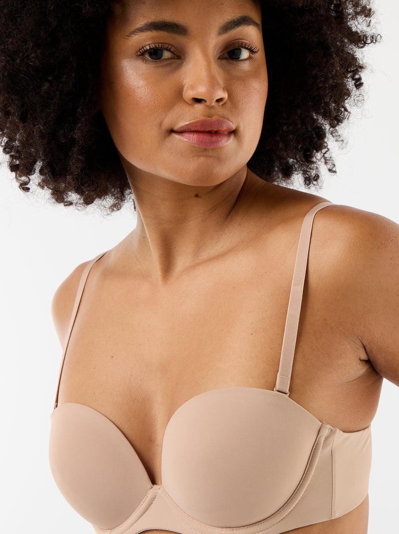 Soutien-gorge bandeau invisible Rose - Kiabi