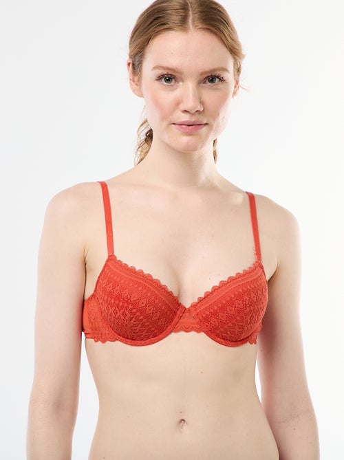 Soutien-gorge corbeille en dentelle - Kiabi