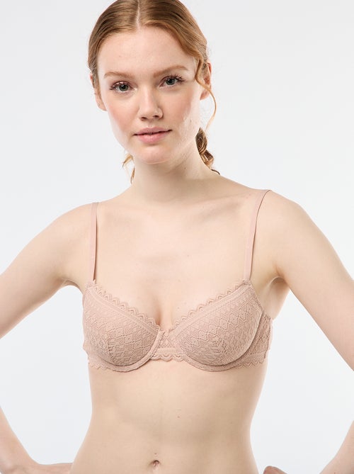 Soutien-gorge corbeille en dentelle - Kiabi