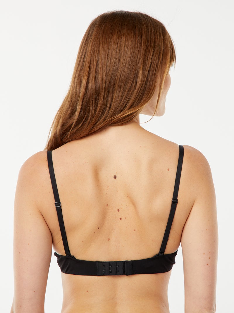 Soutien-gorge corbeille invisible Noir - Kiabi