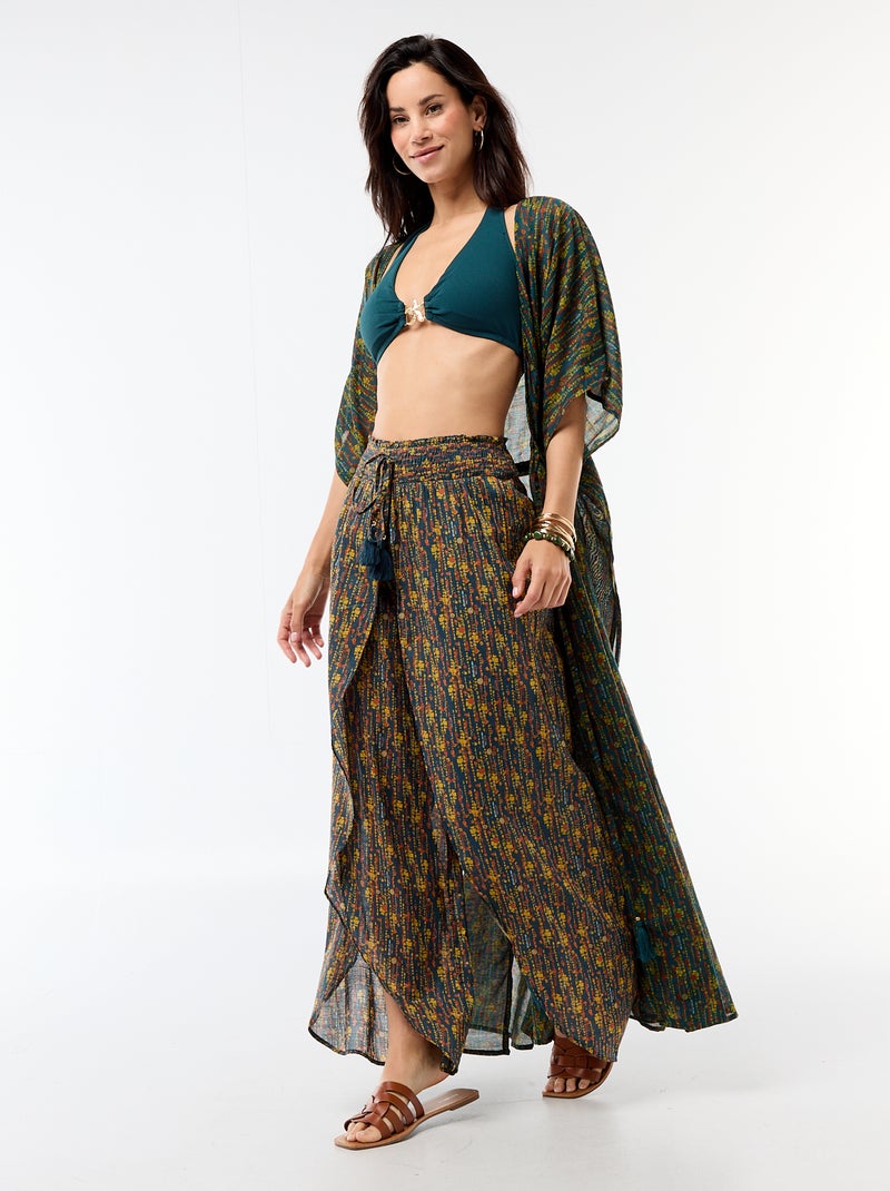 Soutien-gorge de bain avec bijou étoile de mer Bleu - Kiabi