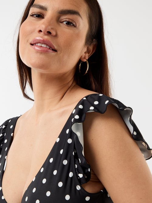 Soutien-gorge de bain motif pois - Kiabi