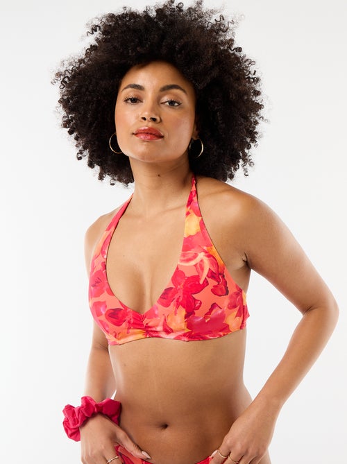 Soutien-gorge de bain print fleurs - Kiabi