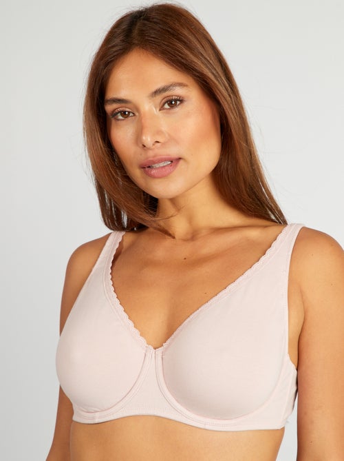 Soutien-gorge D&E en coton - Kiabi