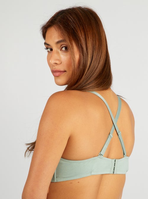 Soutien-gorge D&E en coton - Kiabi