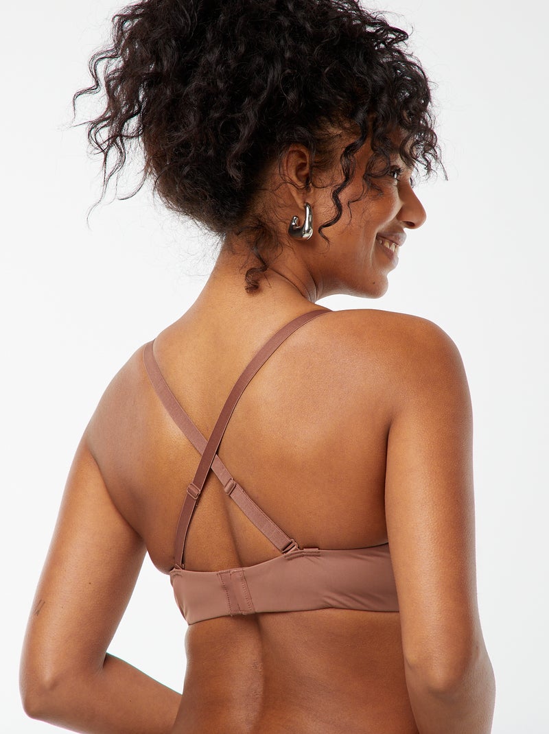 Soutien-gorge D&E invisible Marron - Kiabi