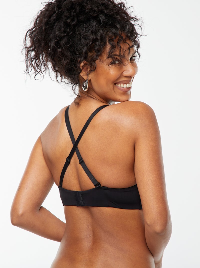 Soutien-gorge D&E invisible Noir - Kiabi