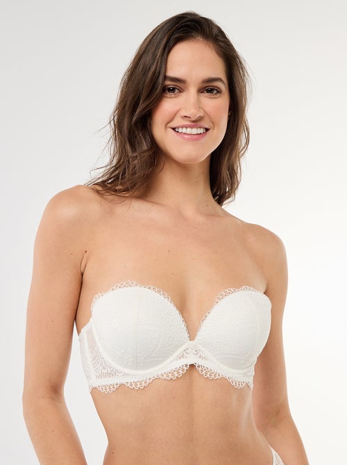 Soutien-gorge en dentelle décolleté plongeant - Kiabi