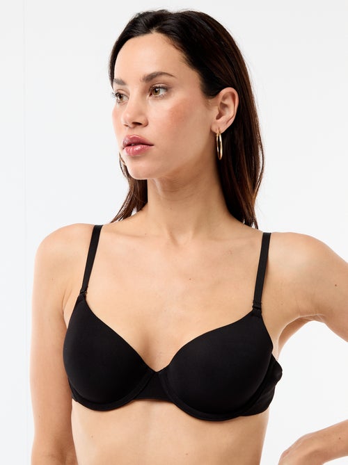 Soutien-gorge en microfibre avec bretelles multi-positions - Kiabi