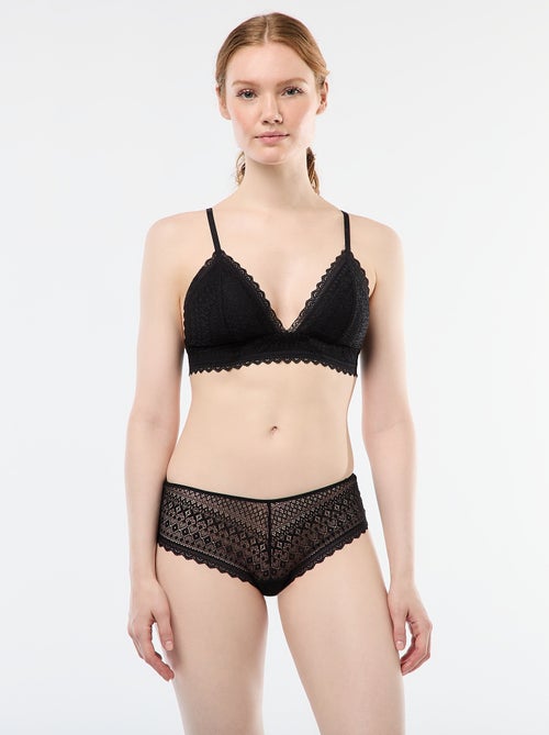 Soutien-gorge triangle en dentelle - Kiabi