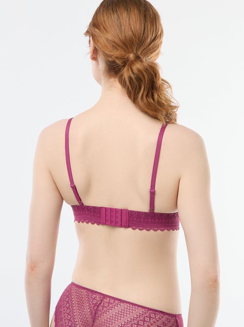 Soutien-gorge triangle en dentelle - Kiabi