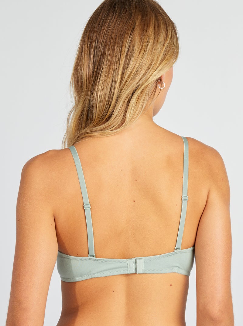 Soutien-gorge triangle non paddé Vert - Kiabi