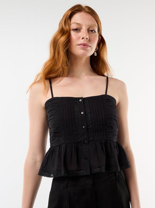 Spaghettiträger Cropped Top - Kiabi Spaghettiträger Cropped Top - Kiabi